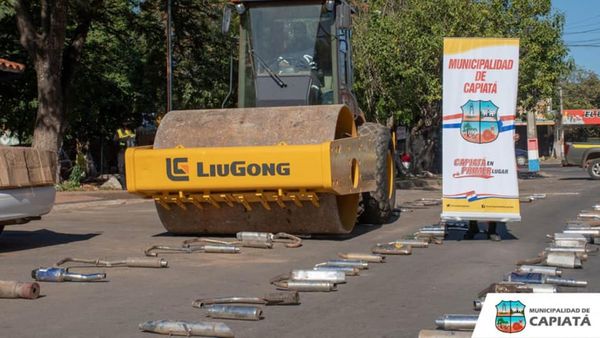 Destruyen 650 roncadores de moto en Capiatá
