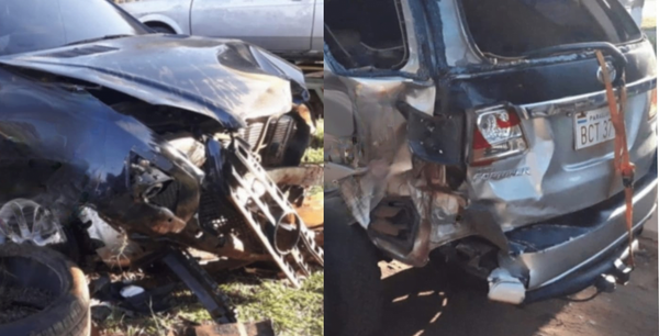 Dos heridos en accidente de tránsito en Coronel Oviedo - Noticiero Paraguay