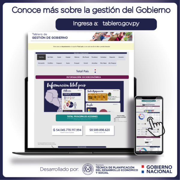 STP presenta tablero con datos de la gestión por resultados de instituciones del Estado | .::Agencia IP::.