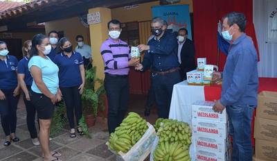 En Guairá realizan el lanzamiento de entrega de kits de merienda escolar - Noticiero Paraguay