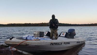 Armada Paraguaya incauta marihuana en zona del lago Itaipú
