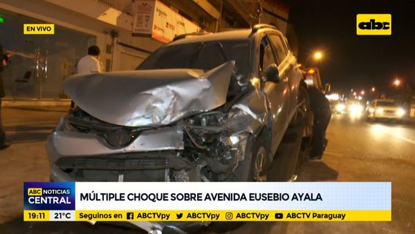 Múltiple choque sobre Avenida Eusebio Ayala - ABC Noticias - ABC Color