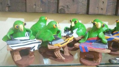 Crónica / LOS “DOMINADOS”. Artesano arrasó con venta de “lorito óga”