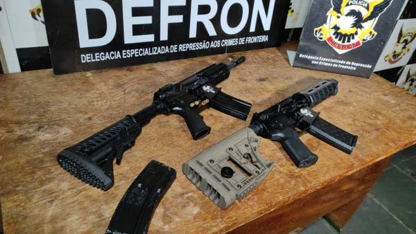 Paraguayo fue detenido con dos fusiles en Ponta Pora