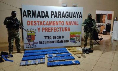 Incautan casi 73 kilos de marihuana a orillas del Lago Itaipu