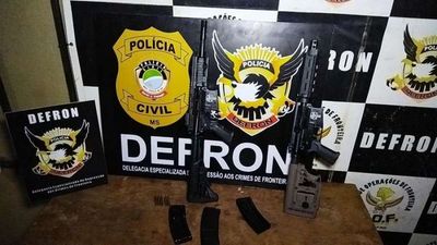 Detienen en Brasil a un paraguayo con dos fusiles de asalto