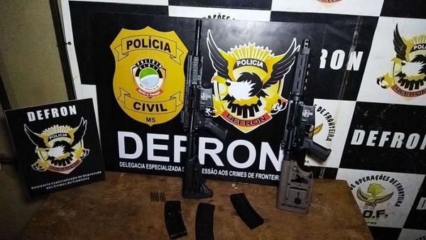 Detienen en Brasil a un paraguayo con dos fusiles de asalto