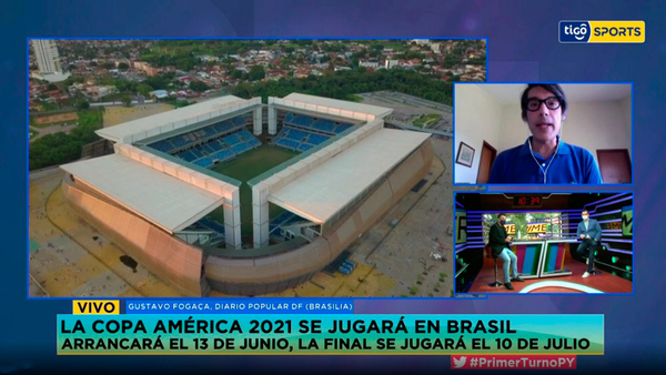 Gustavo Fogaça en contacto con Tigo Sports
