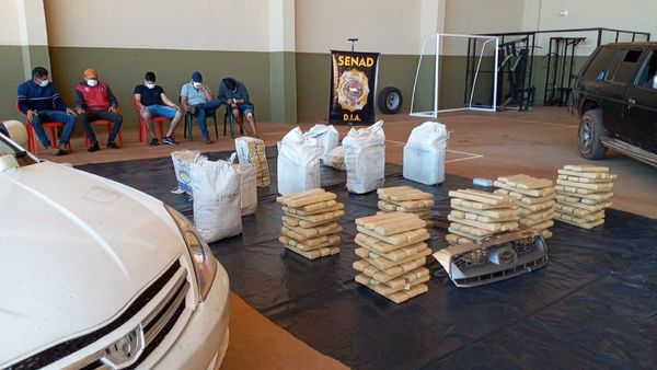 Incautan media tonelada de marihuana en Pedro Juan Caballero