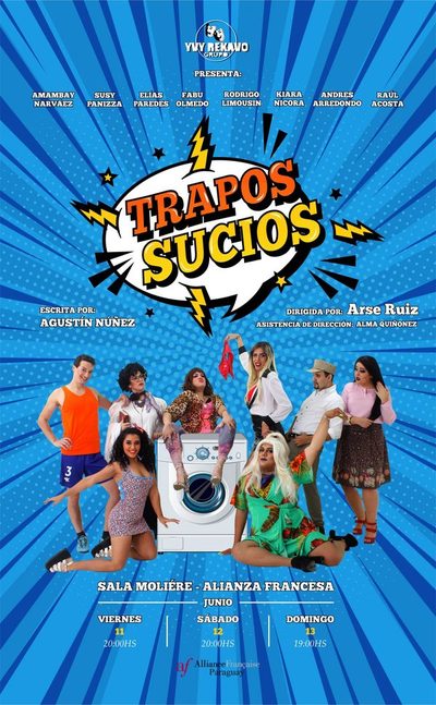 Invitan a la obra teatral cómica “Trapos Sucios” en la Alianza Francesa | .::Agencia IP::.