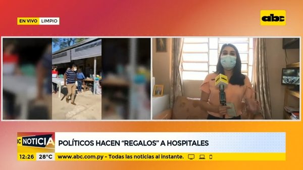 Políticos trasladan su campaña proselitista al Hospital de Limpio, sin cumplir con protocolos - Nacionales - ABC Color