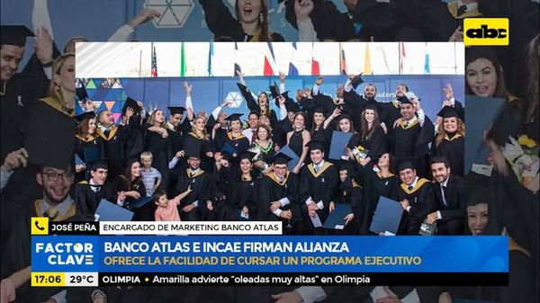 Banco Atlas y la escuela de negocios INCAE firman alianza - Factor Clave - ABC Color