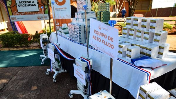Encarnación recibe equipos para el sistema sanitario
