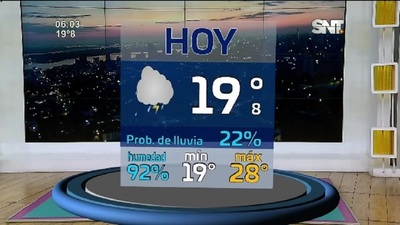 Pronóstico: Agradable por la mañana, caluroso al mediodía con probabilidades de lluvia - SNT