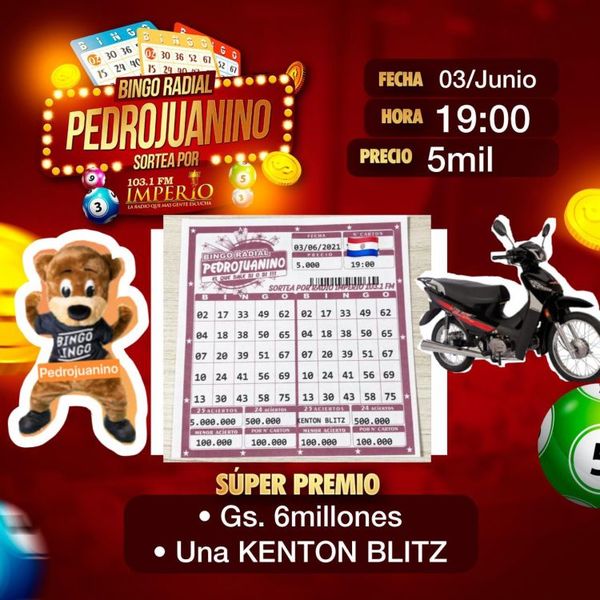 Bingo Radial Pedrojuanino el bingo el pueblo