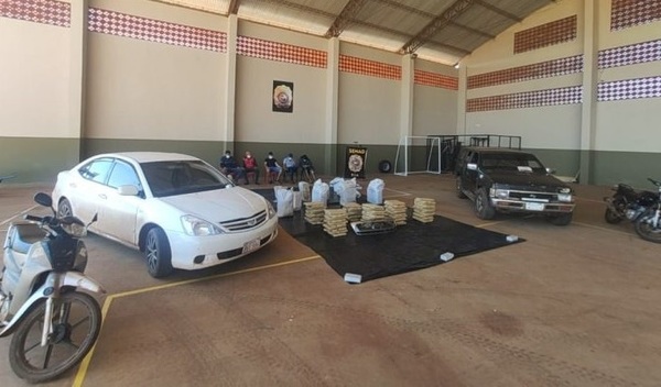 Senad incauta cerca de 500 kilos de marihuana y detiene a cinco personas en Amambay