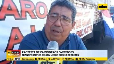 Protesta de camioneros ovetenses - ABC Noticias - ABC Color