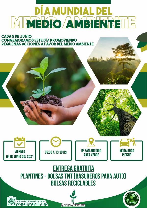 ENTREGARÁN PLANTINES EN CONMEMORACIÓN DEL DÍA MUNDIAL DEL MEDIO AMBIENTE EN AYOLAS