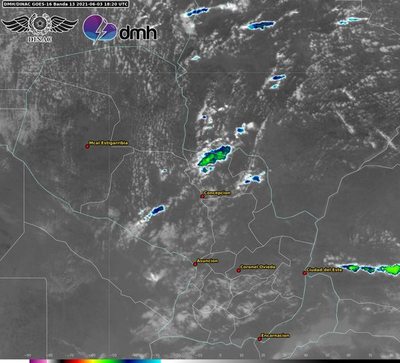 Emiten alerta meteorológica para el norte: posibles granizos para la noche de hoy - Nacionales - ABC Color