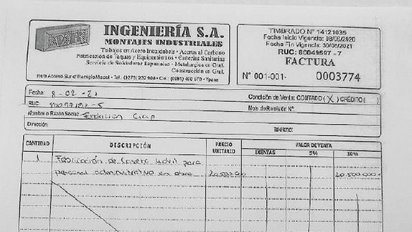 Denuncian que existen otras facturas falsas por 36 millones