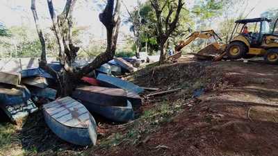 Destruyen embarcaciones incautadas en procedimientos