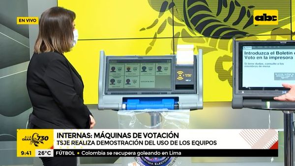 Simulacro de votación con máquina electrónicas para elecciones internas - A la gran 730 - ABC Color