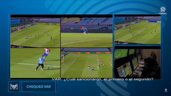 El audio de la polémica y charla del VAR para anular el gol de Uruguay