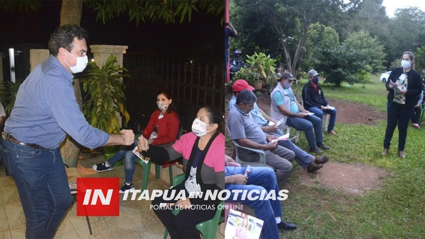 EDUARDO FLORENTIN RECORRE BARRIOS COMPARTIENDO INICIATIVAS.