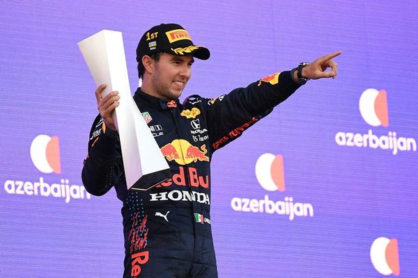 Sergio Pérez reina en el caos del Gran Premio de Azerbaiyán - Automovilismo - ABC Color