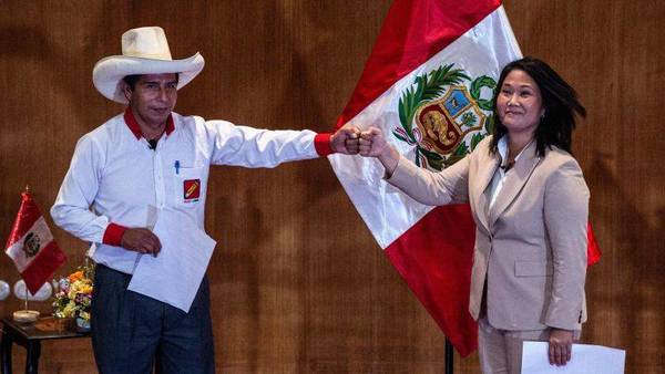 Perú elige presidente entre la derechista Fujimori y el izquierdista Castillo