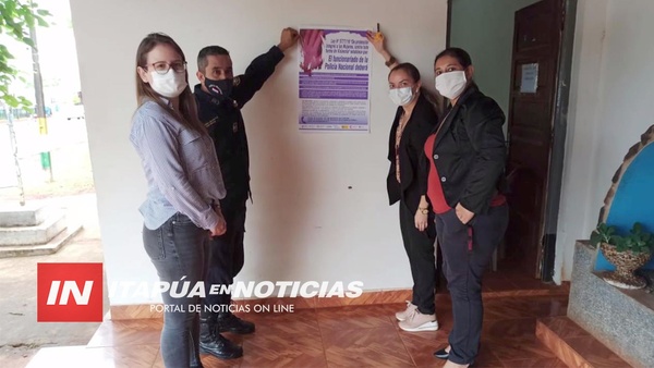 VIOLENCIA: SENSIBILIZACIÓN EN TOMA DE DENUNCIAS CON POLICÍAS.