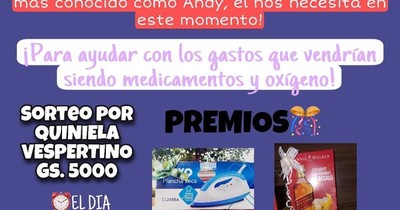 La Nación / Realizan actividades para costear medicamento de joven padre internado por COVID-19