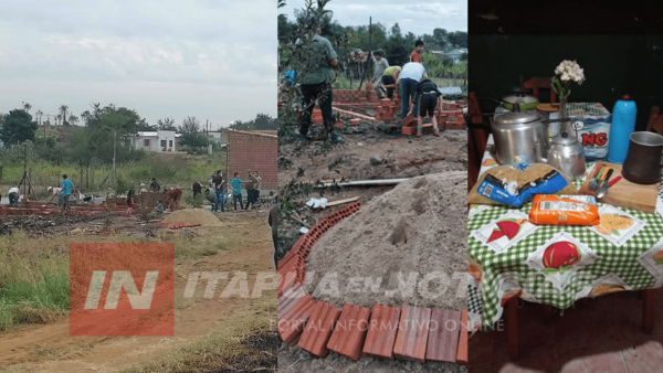 SOLIDARIDAD: RECONSTRUYEN VIVIENDA DESDE LAS CENIZAS EN SANTA CRUZ-ITA PASO.
