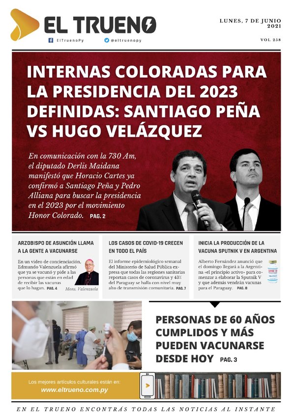 E-paper 7 de junio 2021 - El Trueno