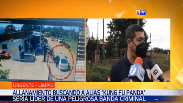 Policía realiza allanamientos en busca de Kung Fu Panda y su banda