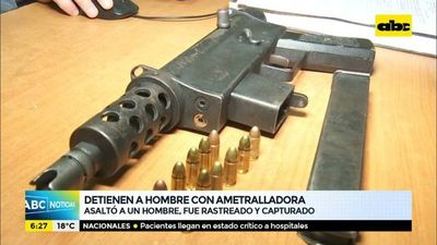 Detienen a hombre con ametralladora - ABC Noticias - ABC Color