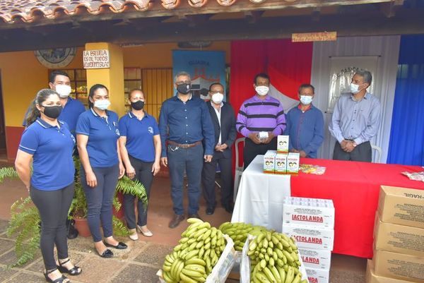 Entregan primera tanda de la merienda escolar en Guairá - Nacionales - ABC Color
