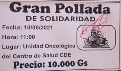 Organizan pollada para crear una caja chica solidaria para enfermos con cáncer - ABC en el Este - ABC Color