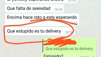 Cliente trató de estúpido a delivery y fue cañeado