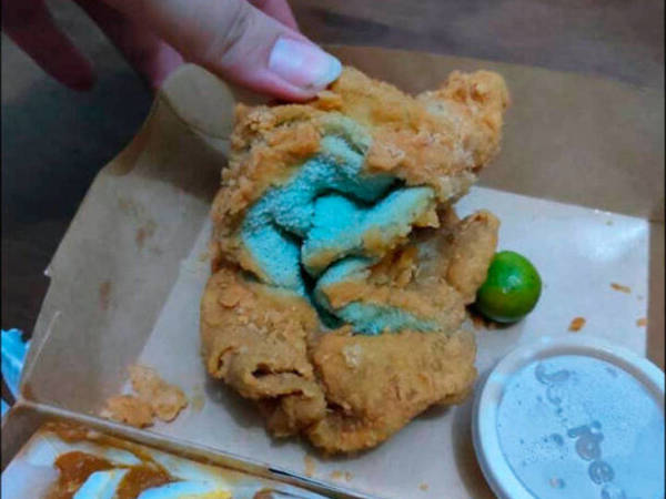 ¡Mirá! Pidió un pollo frito y mira lo que recibió