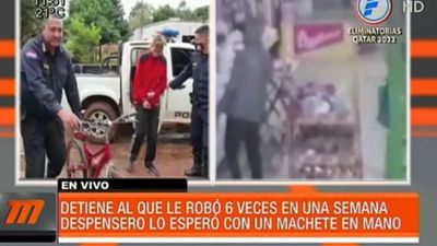 Despensero atrapó a ladrón que le robó seis veces en una semana