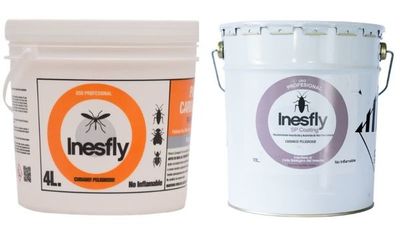 Inesfly propone alejar a los insectos con su pintura insecticida (no es tóxica para animales de sangre caliente)