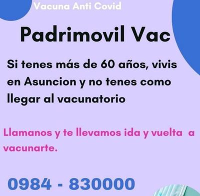 “PadriMóvil Vac”, para adultos mayores - Nacionales - ABC Color
