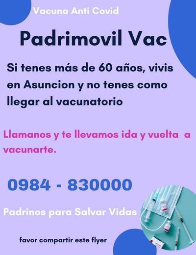 Familia ofrece traslado a adultos mayores para vacunarse contra el Covid-19