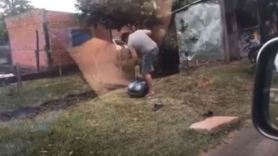Chofer fue brutalmente golpeado