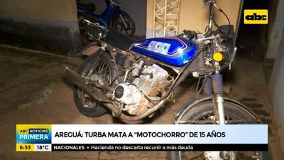 Turba mata a motochorro de 15 años en Areguá - ABC Noticias Primera - ABC Color