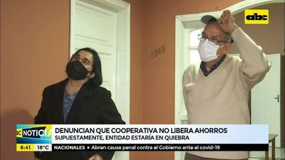 Denuncian que Cooperativa no libera ahorros - ABC Noticias Primera - ABC Color