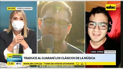 Traduce al guaraní los clásicos de la música - ABC Noticias Primera - ABC Color
