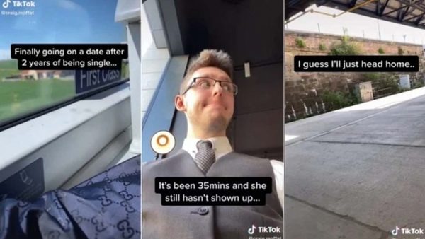 ¡Quedo vestido y alborotado! Viajó tres horas para una cita, lo dejaron plantado y se hace viral
