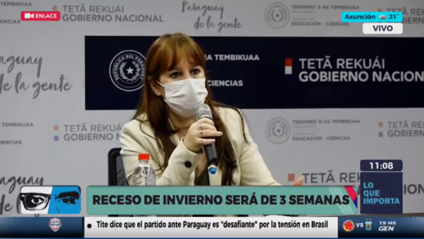 Diario HOY | Receso de invierno será de 3 semanas (del 12 al 30 de julio) anuncian desde MEC
